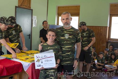 Consegna Certificati di frequenza al Campus "Disciplina del carattere" - Morgex, luglio 2018